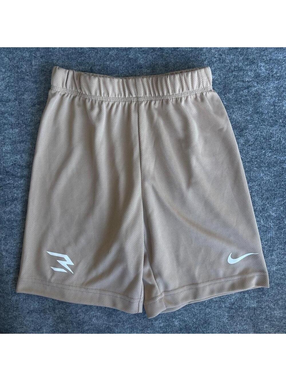 Nike 3BRAND Russell Wilson Boys Mesh Shorts Beige Size 7 Athletic Basketball